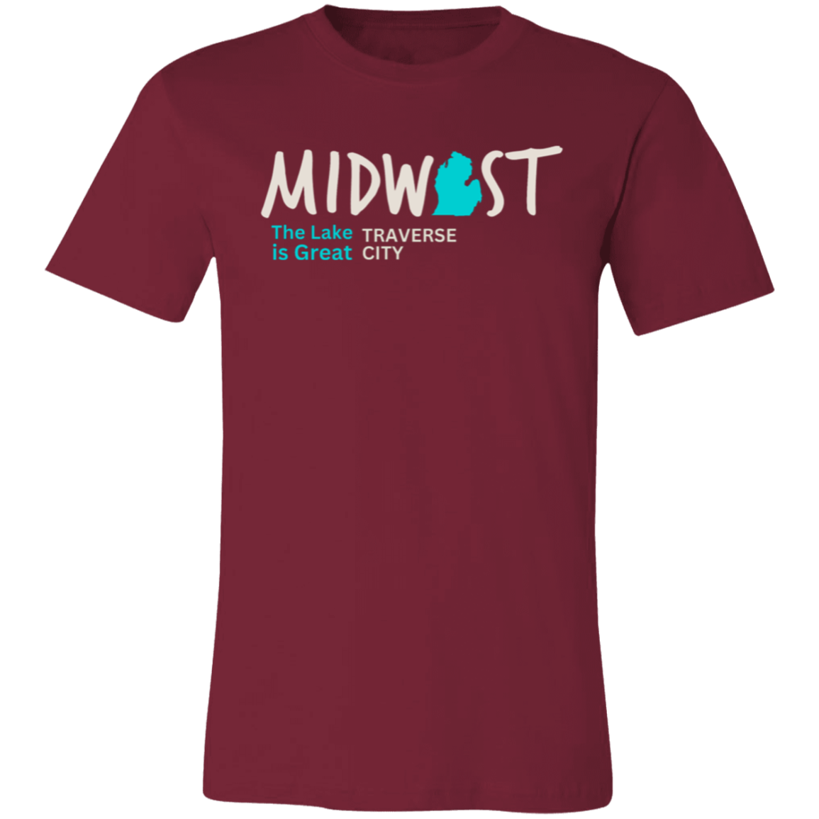 Midwest The Lake is Great Traverse City Unisex Jersey Tee