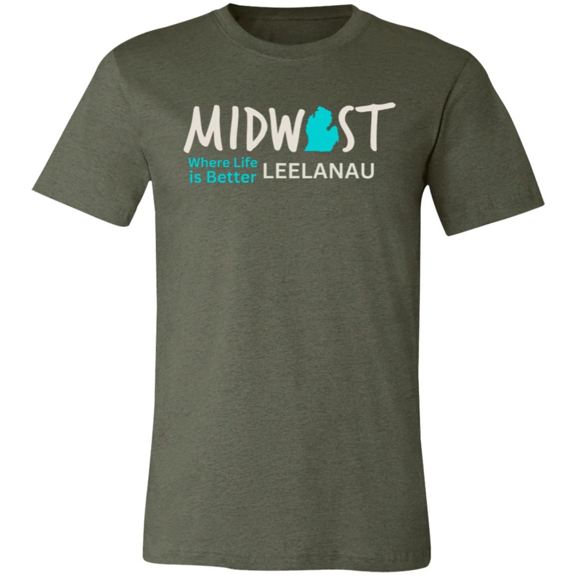 Midwest Where Life is Better Leelanau Unisex Jersey Tee