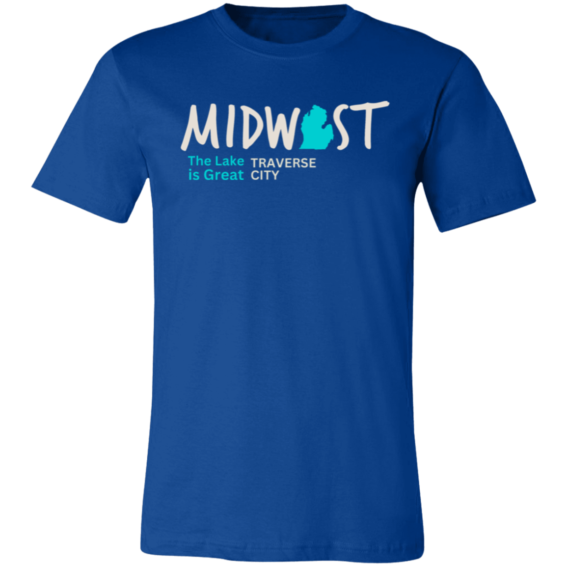 Midwest The Lake is Great Traverse City Unisex Jersey Tee
