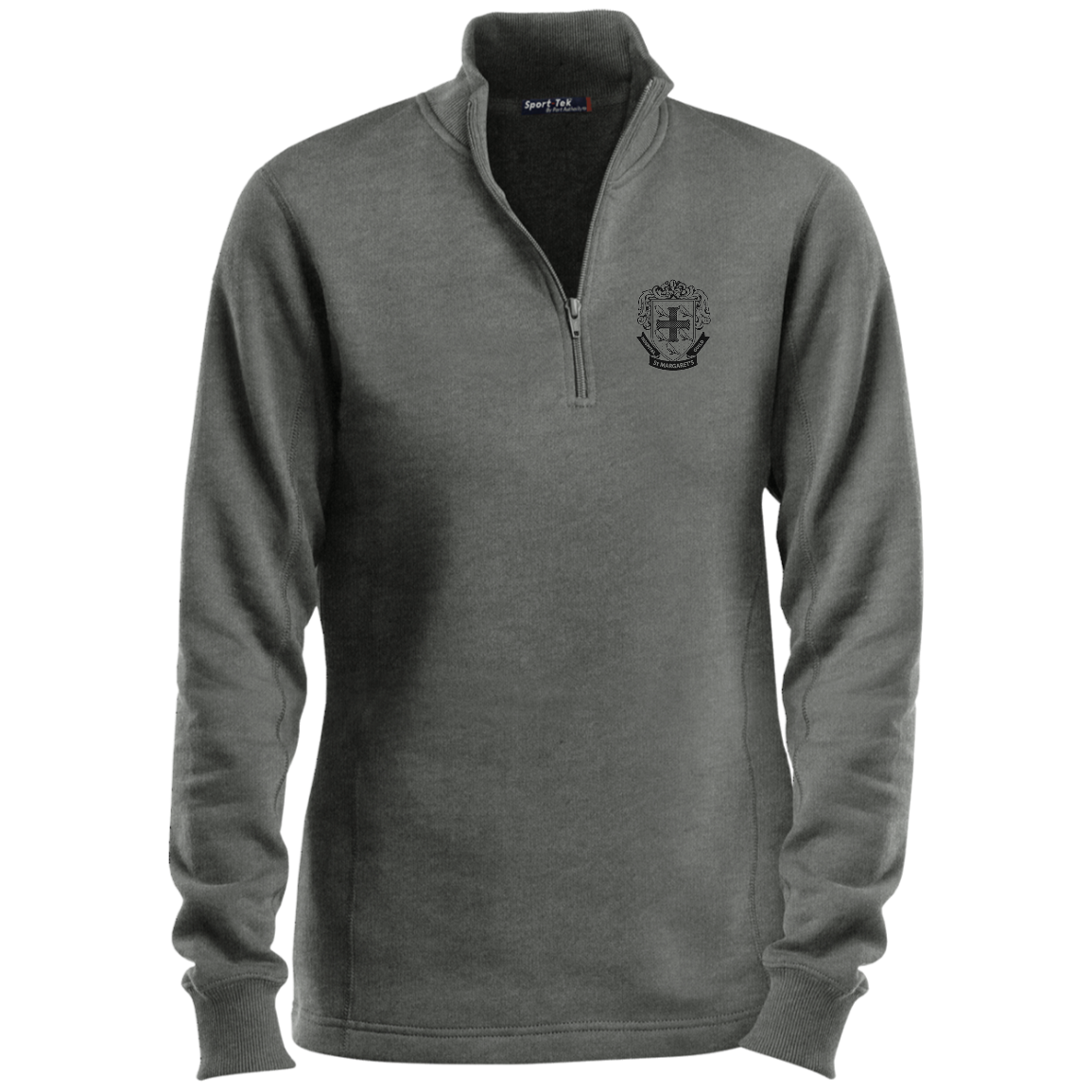 St. Margaret's Ladies 1/4 Zip Cotton/Fleece Sweatshirt