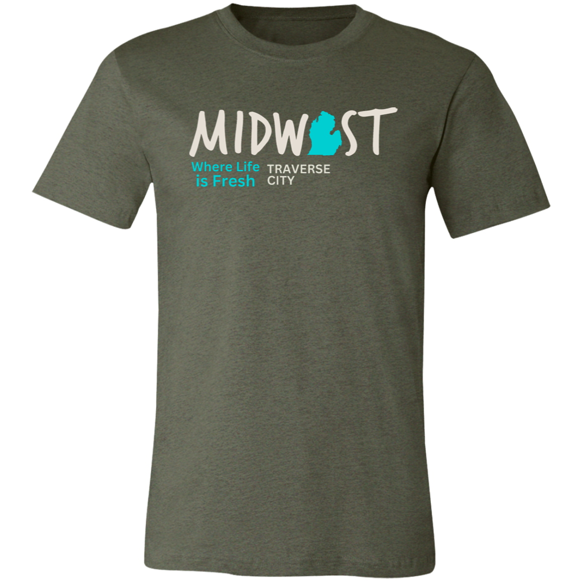 Where Life is Fresh Traverse City Unisex Jersey Short-Sleeve Tee