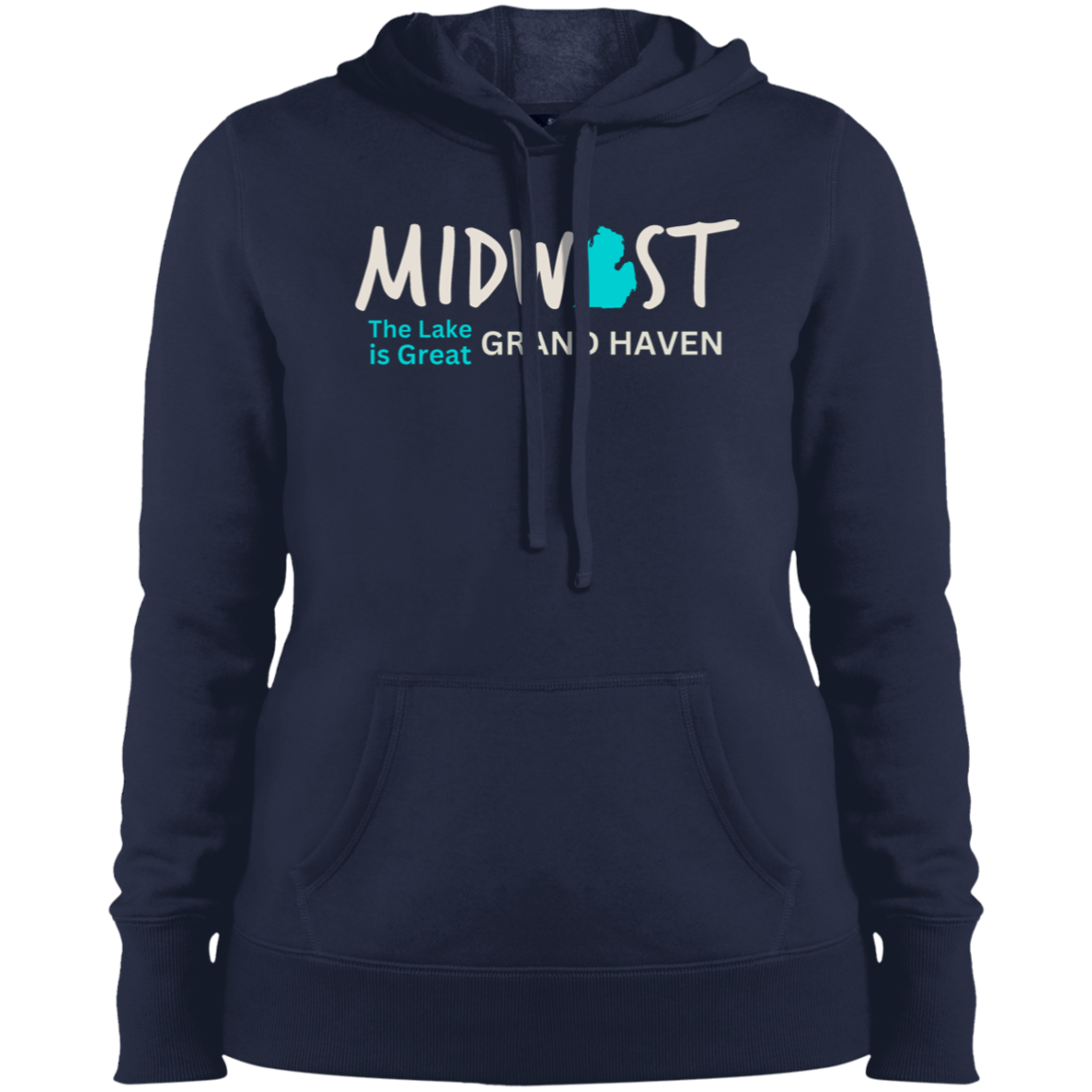 Midwest The Lake is Great Grand Haven Ladies' Hoodie