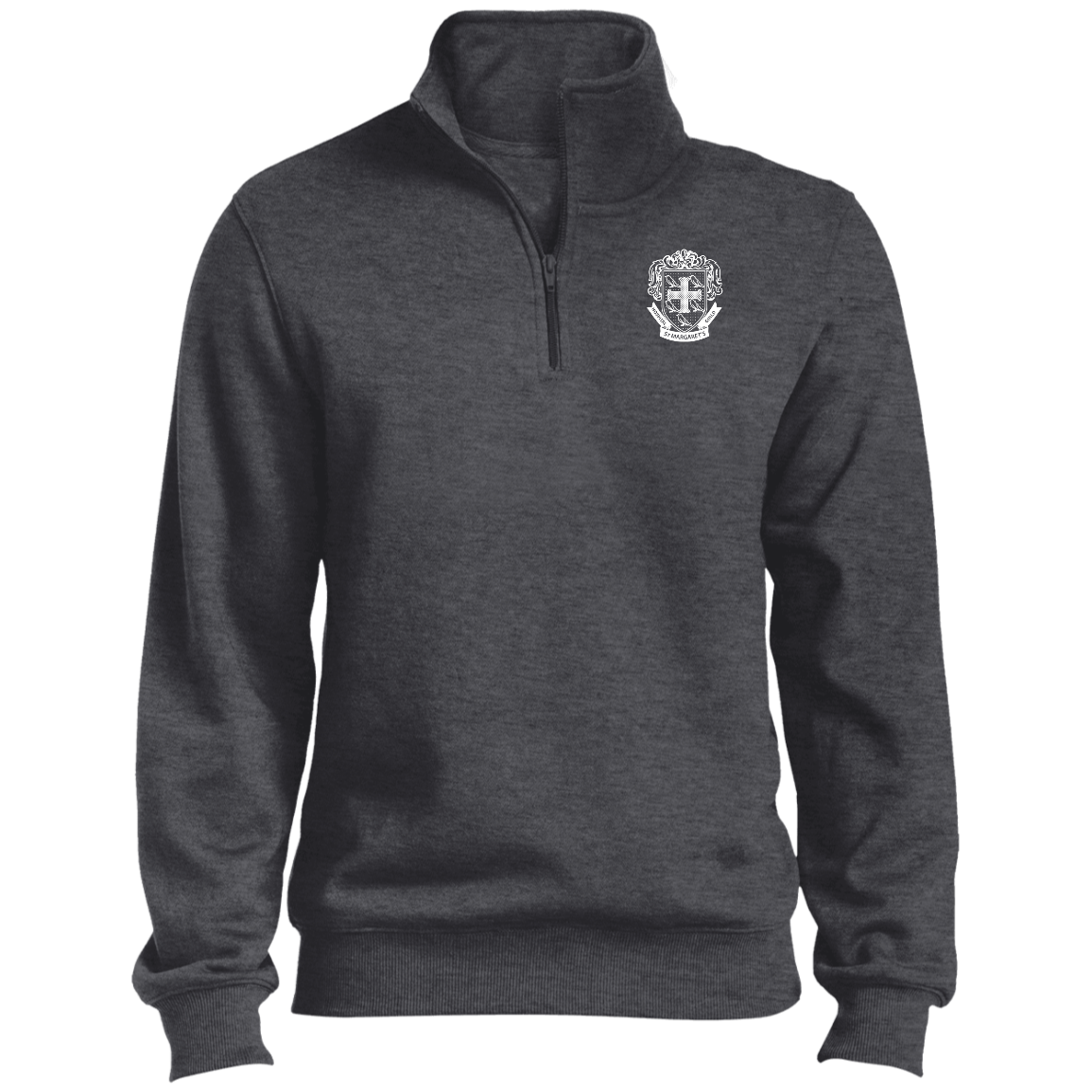 St. Margaret's Ladies 1/4 Zip Cotton/Fleece Sweatshirt