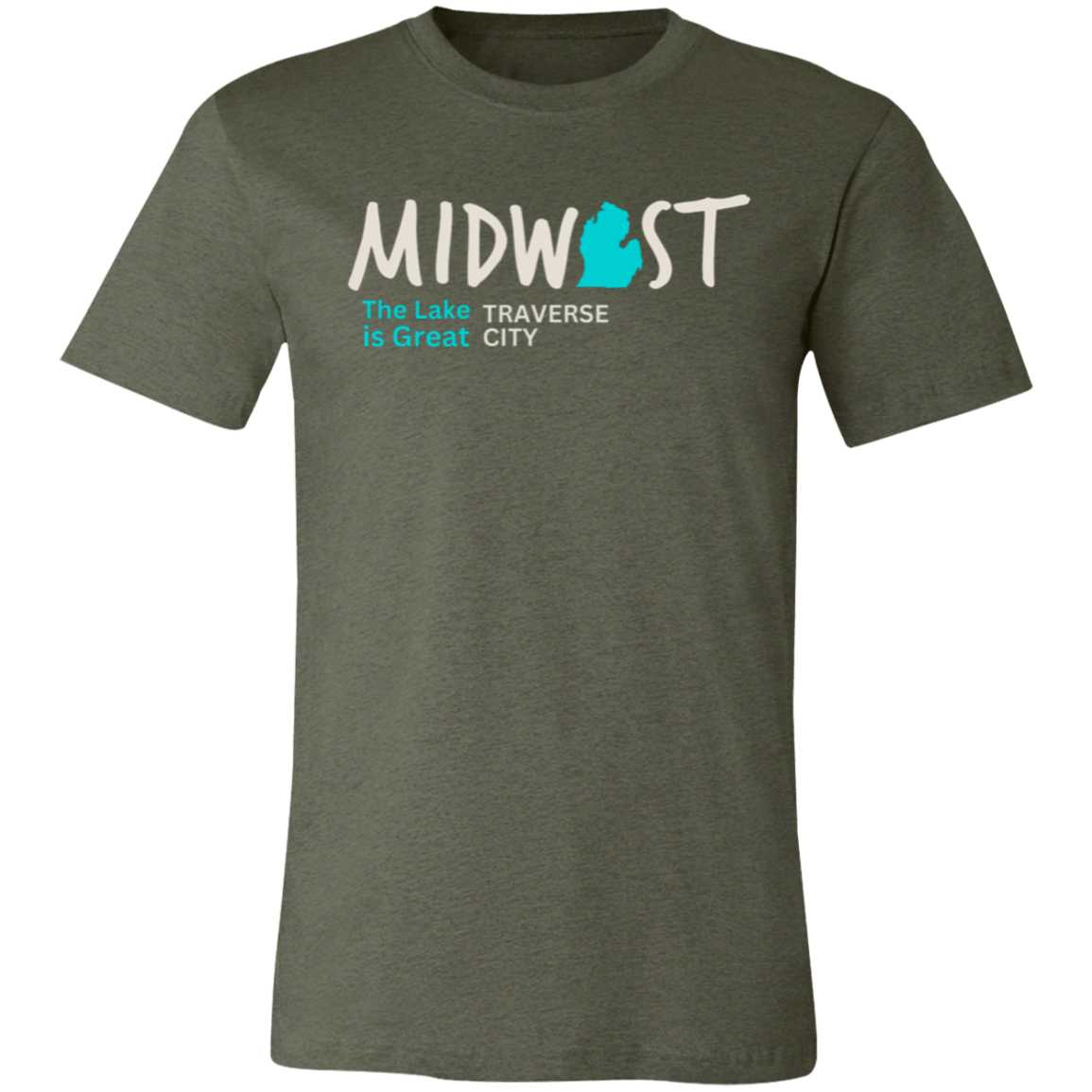 Midwest The Lake is Great Traverse City Unisex Jersey Tee