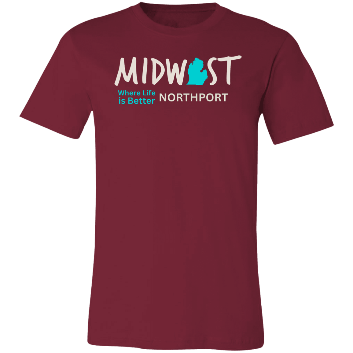 Midwest Where Life is Better Northport Unisex Jersey Tee