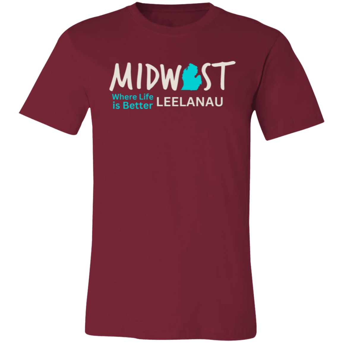Midwest Where Life is Better Leelanau Unisex Jersey Tee