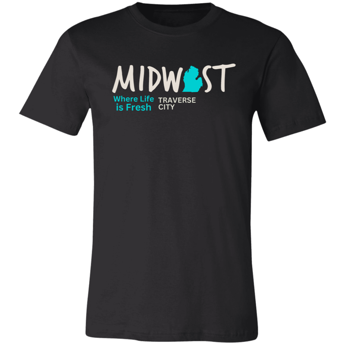Where Life is Fresh Traverse City Unisex Jersey Short-Sleeve Tee