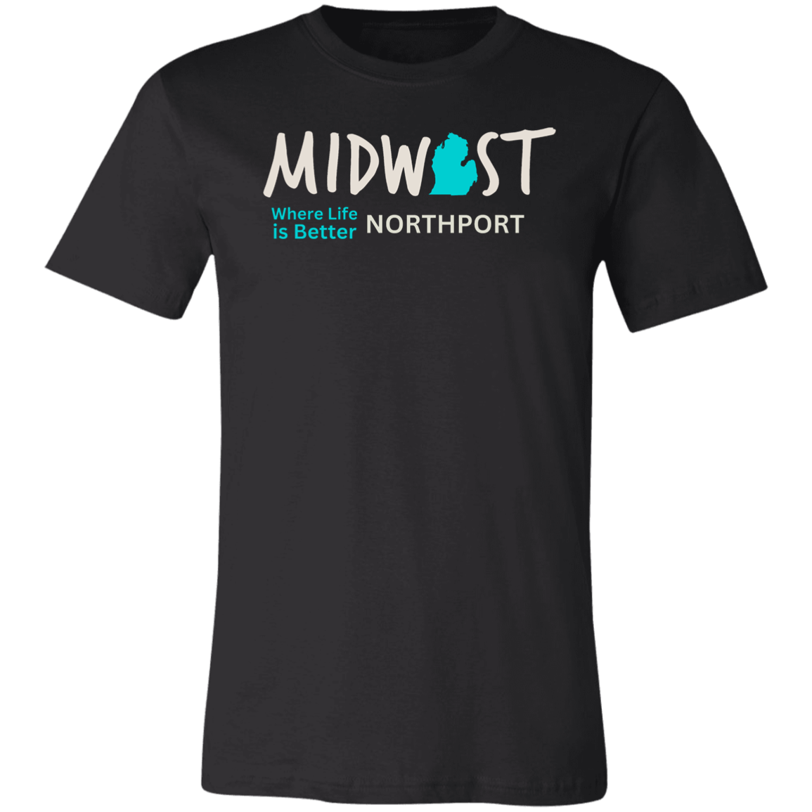 Midwest Where Life is Better Northport Unisex Jersey Tee