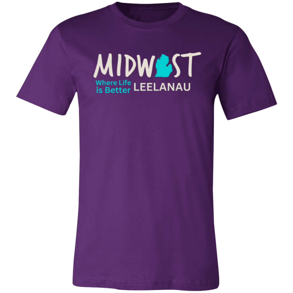 Midwest Where Life is Better Leelanau Unisex Jersey Tee