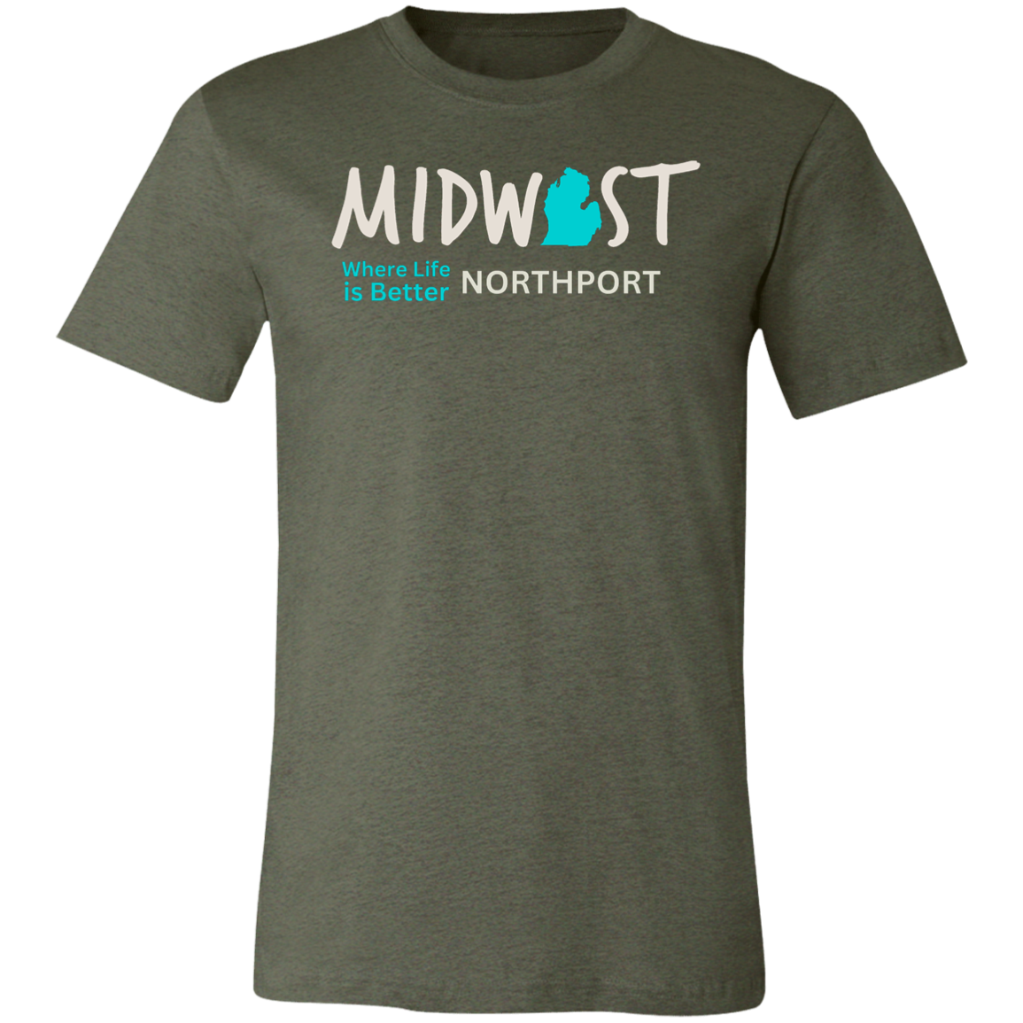 Midwest Where Life is Better Northport Unisex Jersey Tee