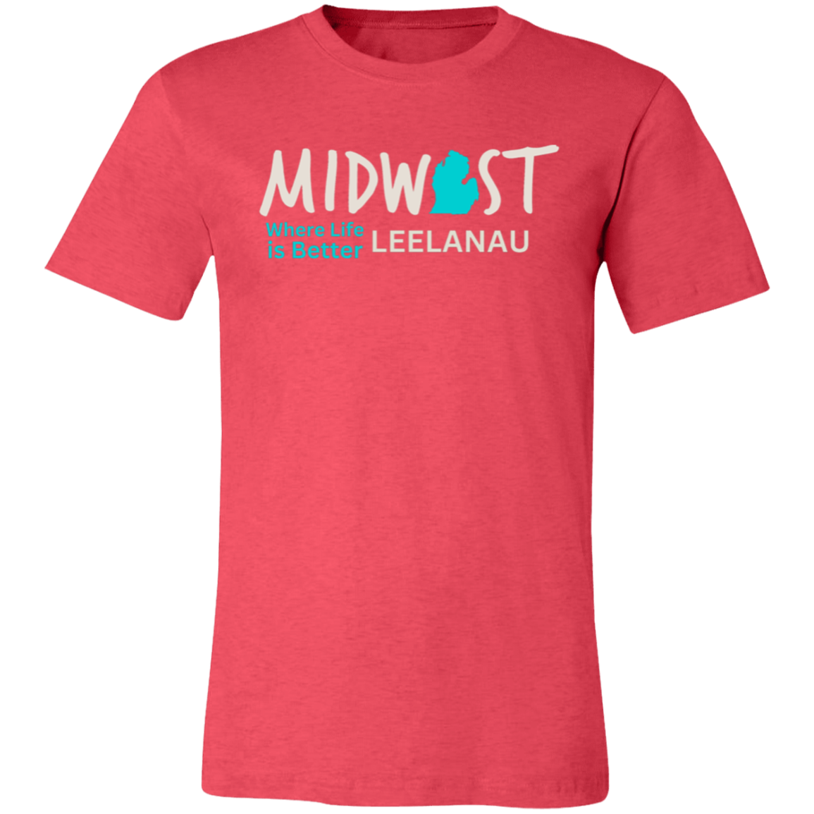 Midwest Where Life is Better Leelanau Unisex Jersey Tee