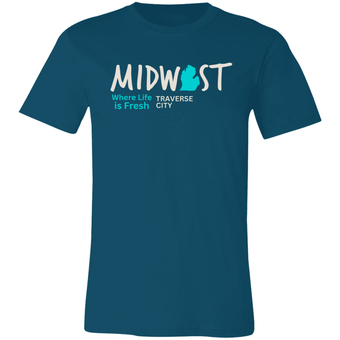 Where Life is Fresh Traverse City Unisex Jersey Short-Sleeve Tee