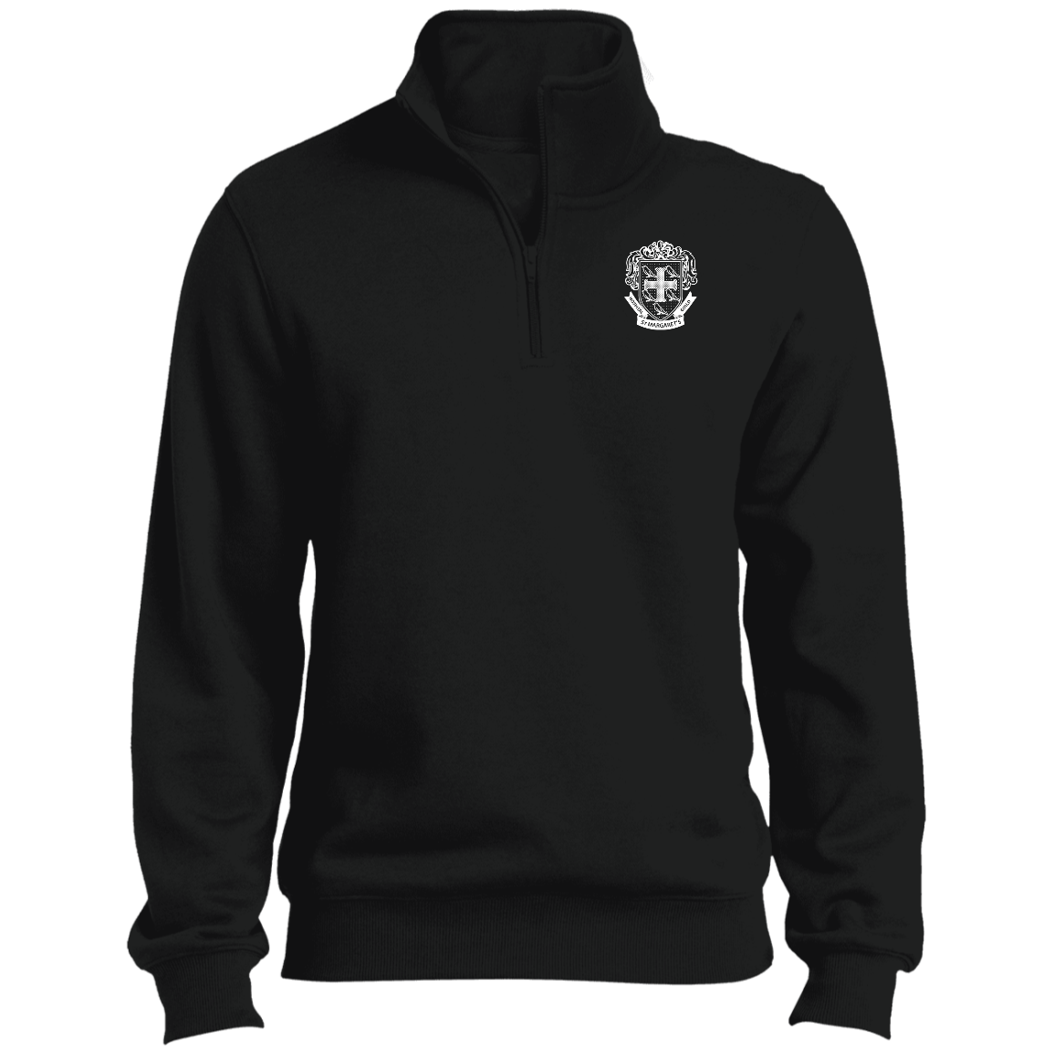 St. Margaret's Ladies 1/4 Zip Cotton/Fleece Sweatshirt