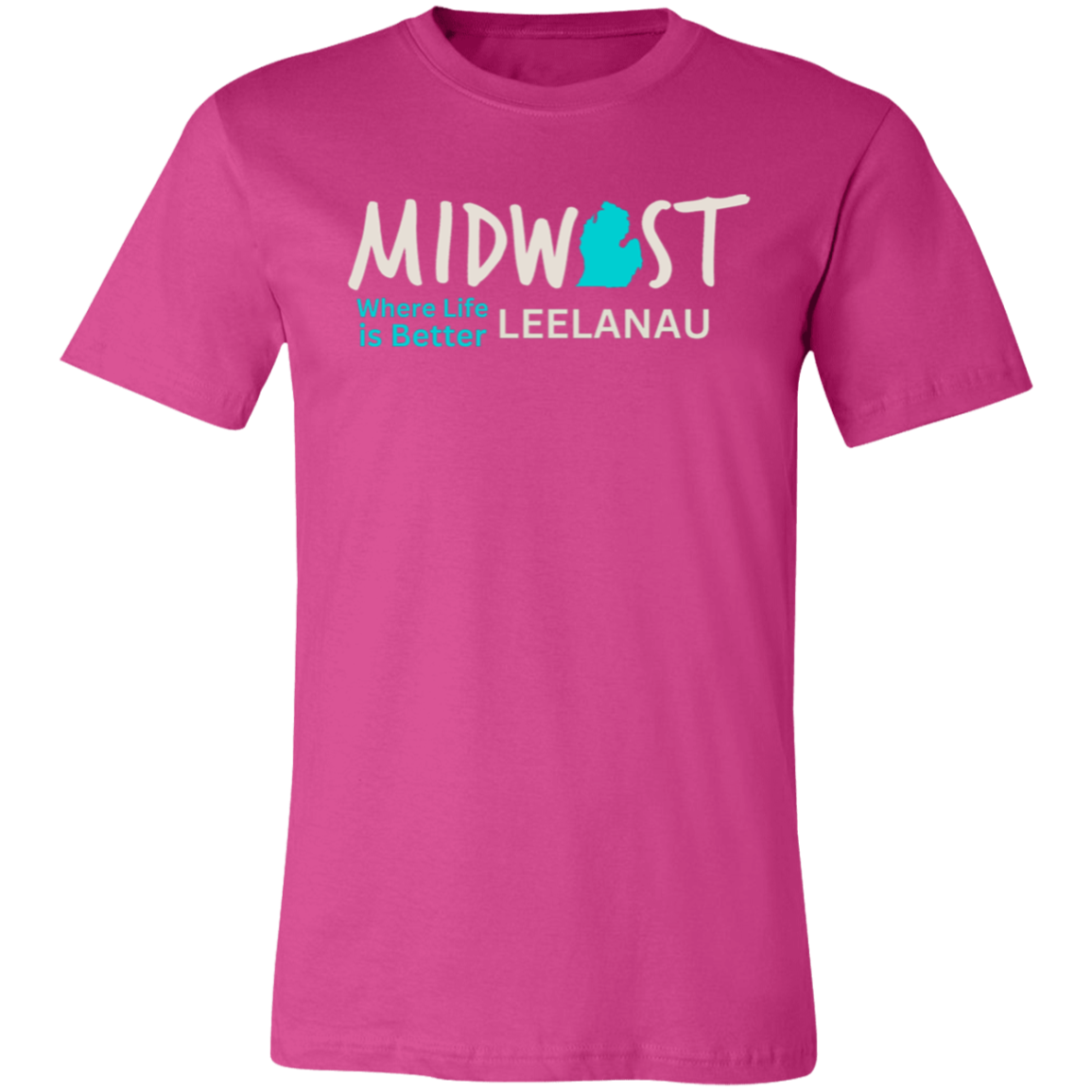 Midwest Where Life is Better Leelanau Unisex Jersey Tee