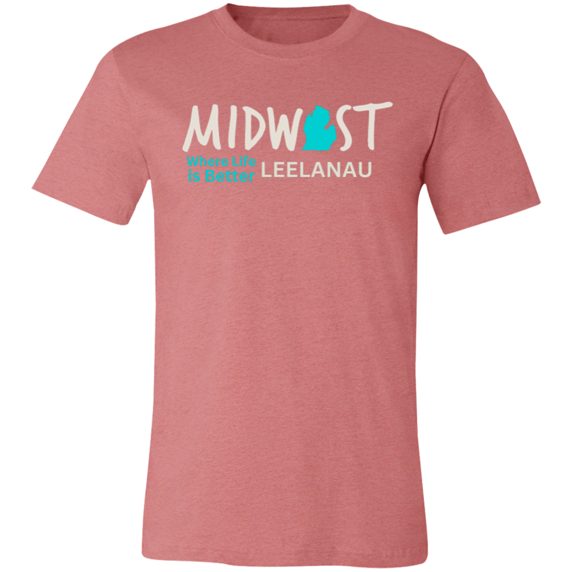 Midwest Where Life is Better Leelanau Unisex Jersey Tee