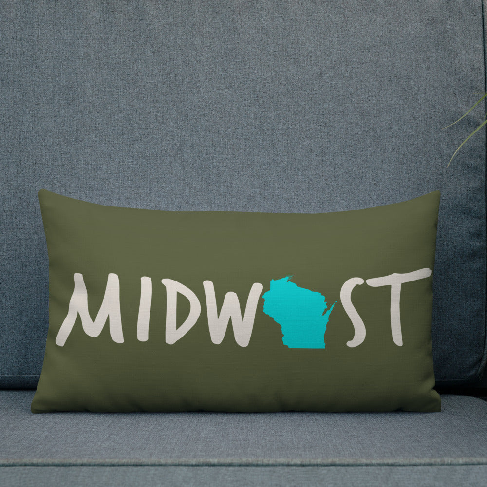 Wisconsin Midwest 'Love It' Premium Pillow