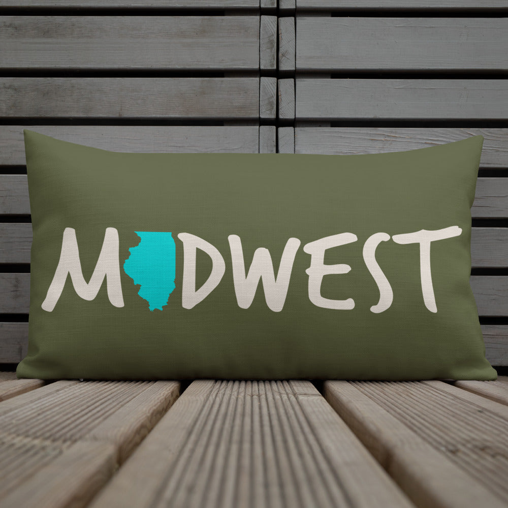 Illinois Midwest 'Love It' Premium Pillow