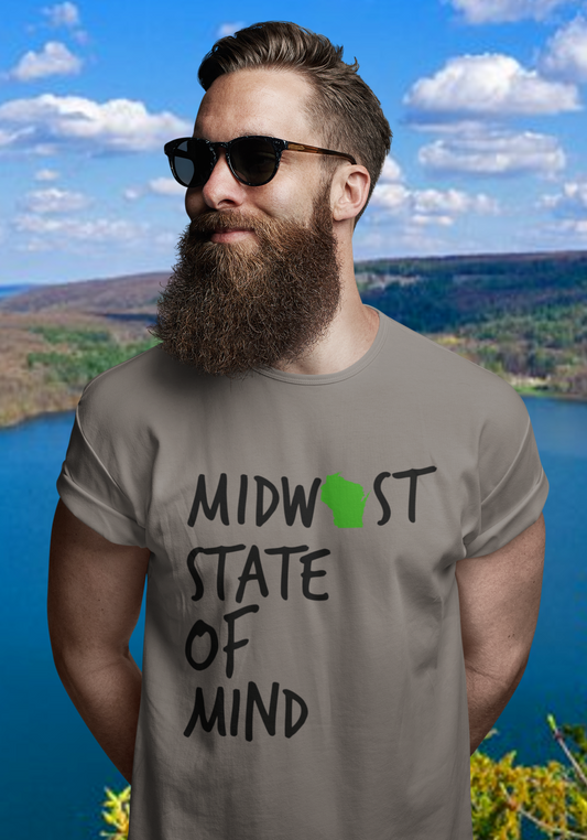 Midwest State of Mind™ Wisconsin Short sleeve t-shirt