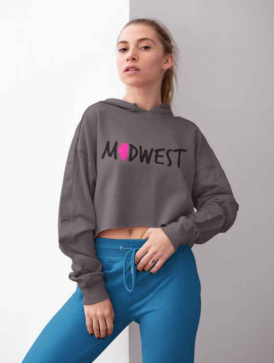 Illinois Midwest™ Crop Hoodie