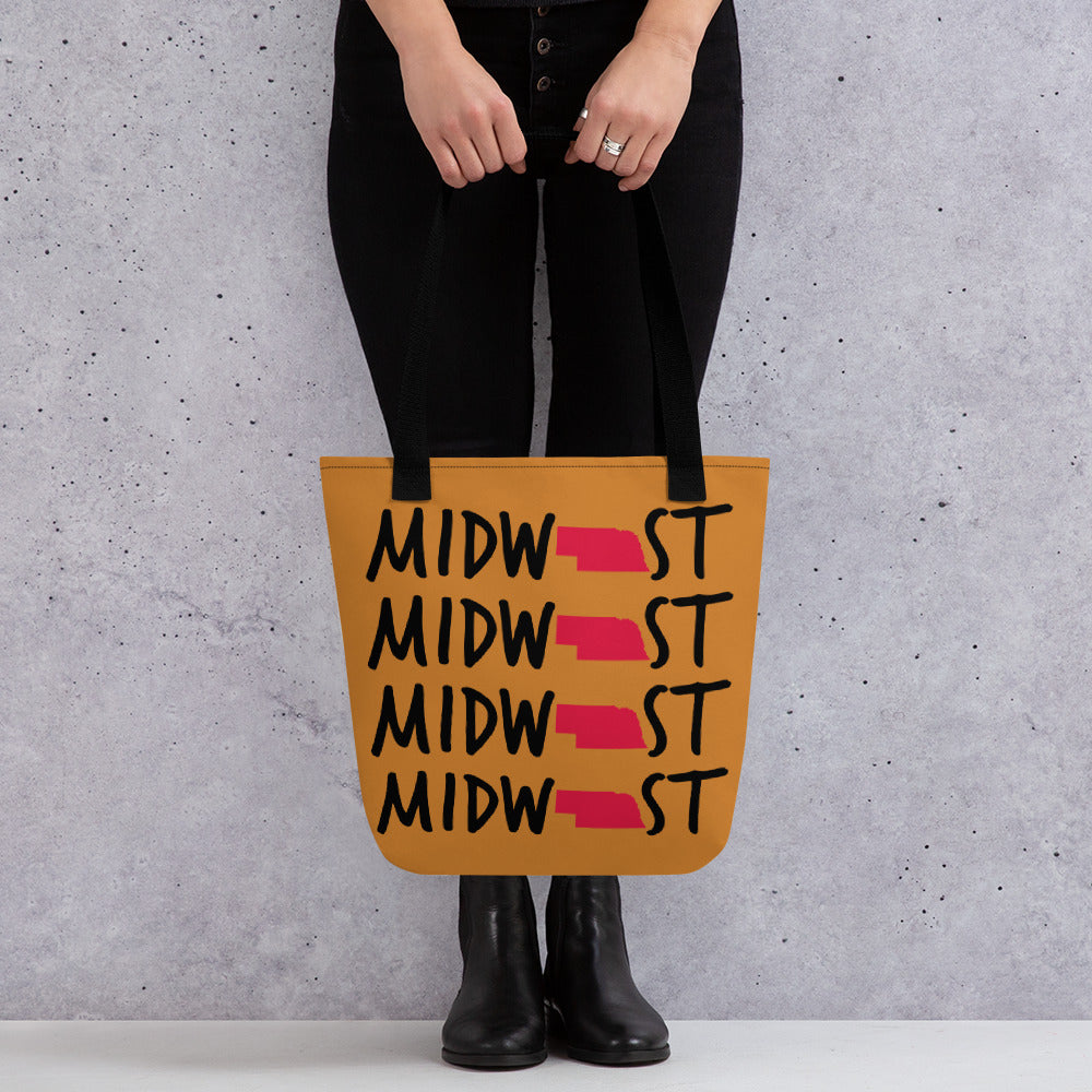 Midwest State of Mind™ Nebraska Carry Everything Tote bag