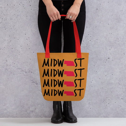 Midwest State of Mind™ Nebraska Carry Everything Tote bag