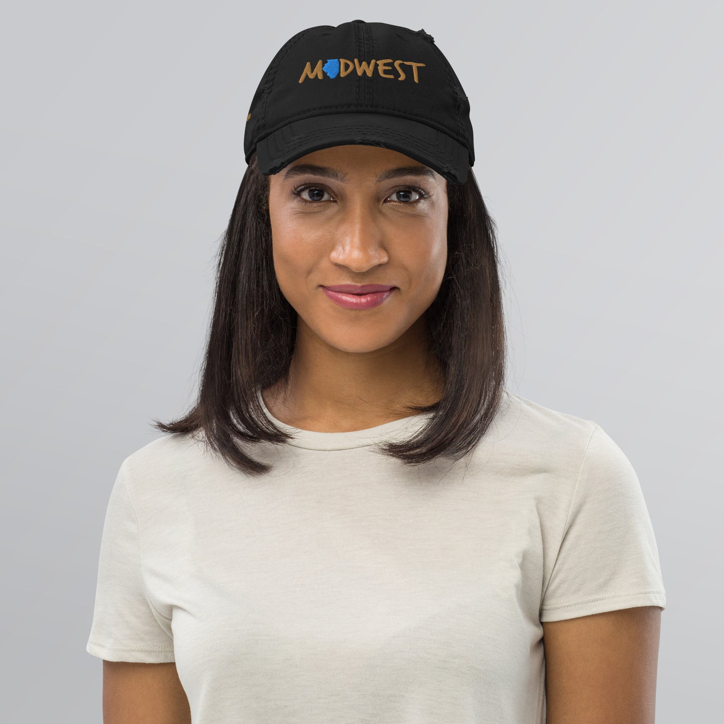 Illinois Midwest™ Lookin Sharp Distressed Dad Hat