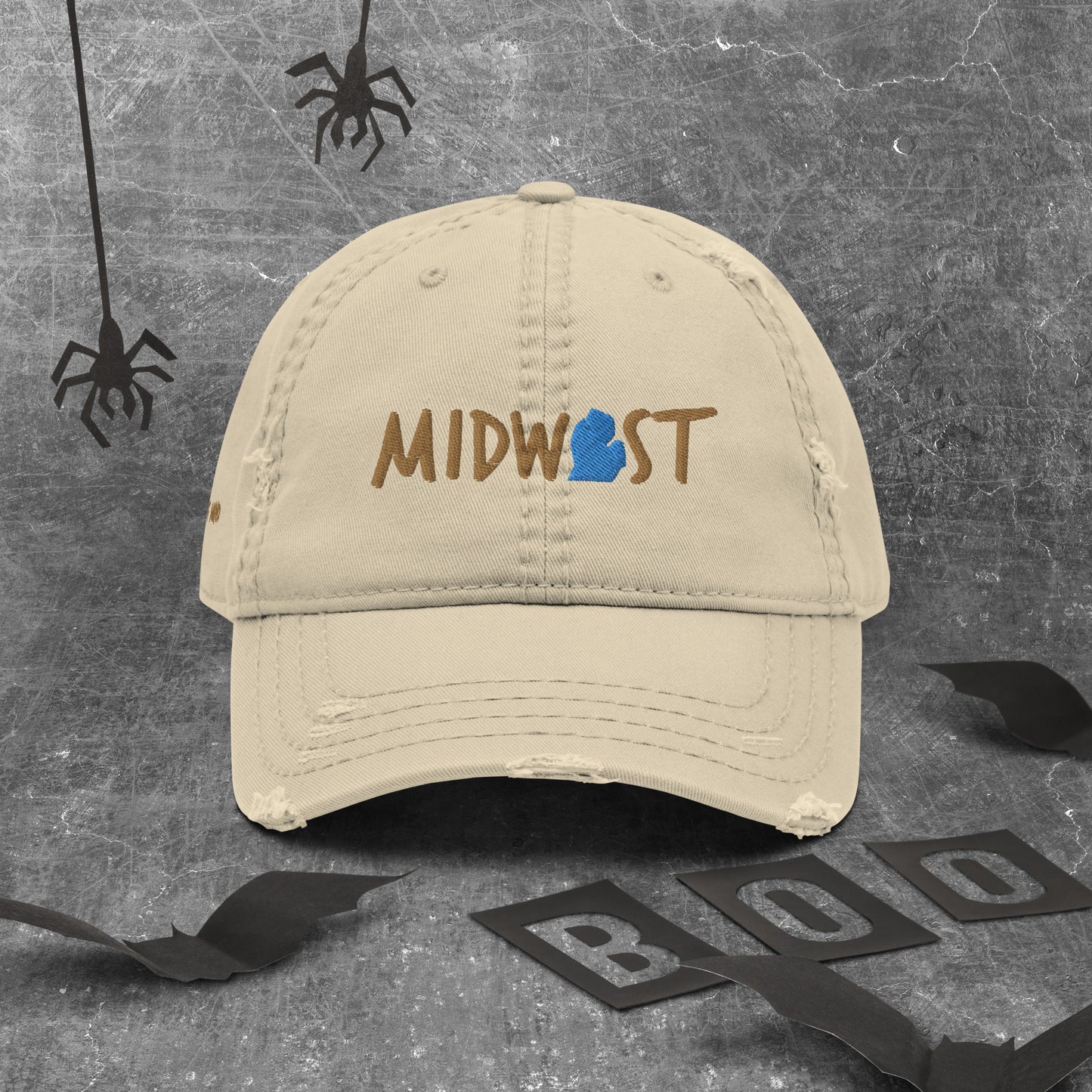 Michigan Midwest™ Lookin Sharp Distressed Dad Hat
