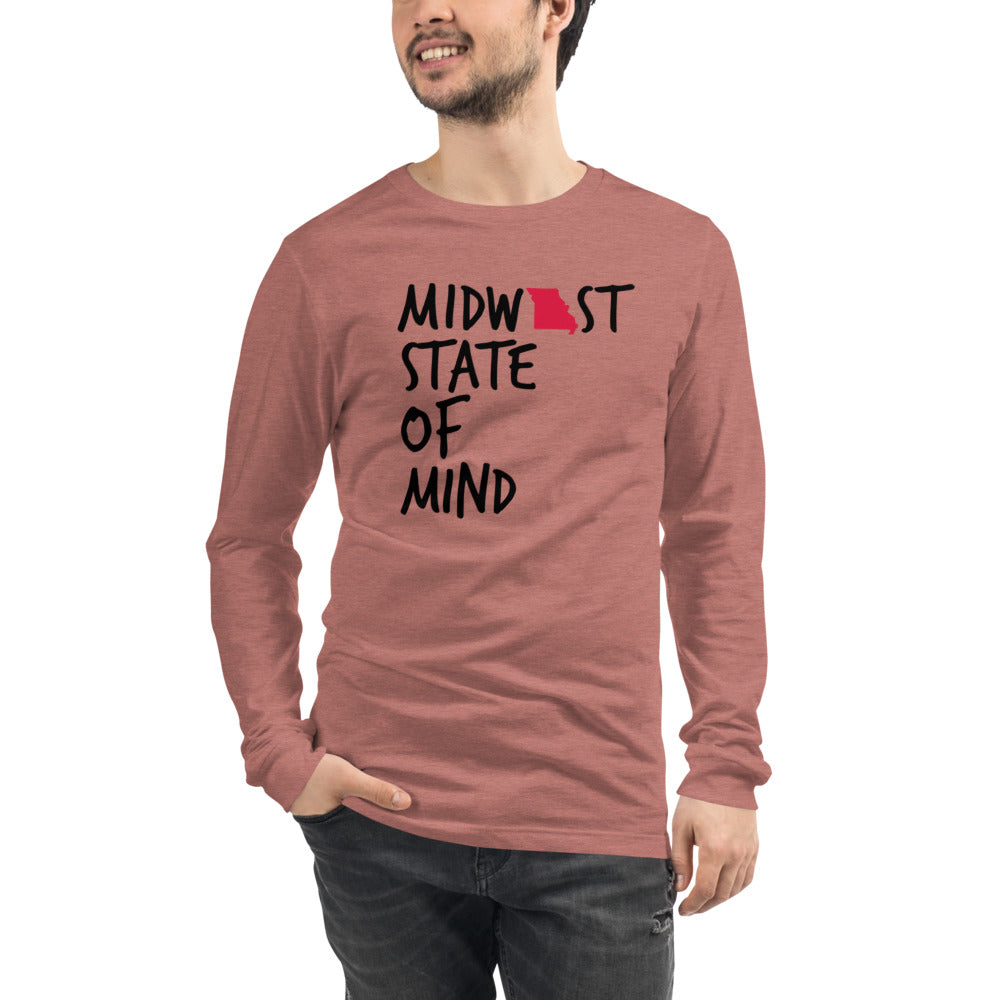 Midwest State of Mind Missouri™ Unisex Long Sleeve Tee