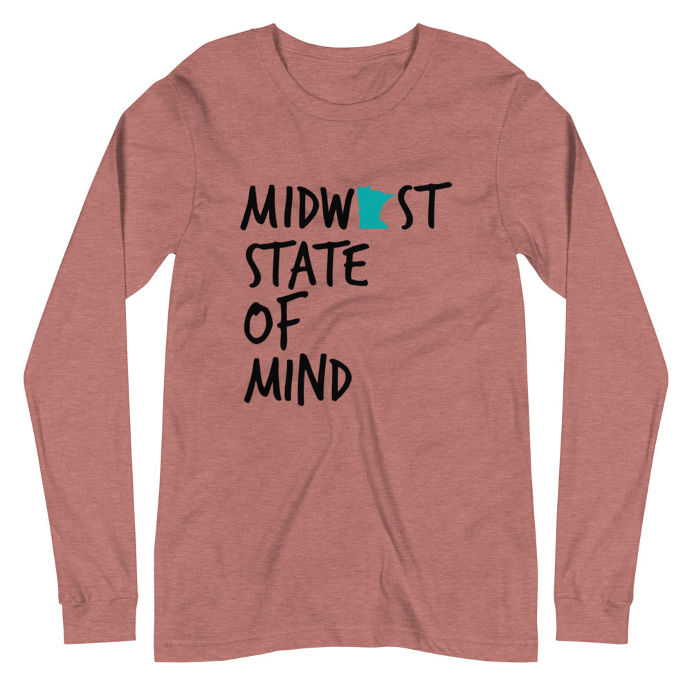 Midwest State of Mind™ Minnesota Unisex Long Sleeve Tee