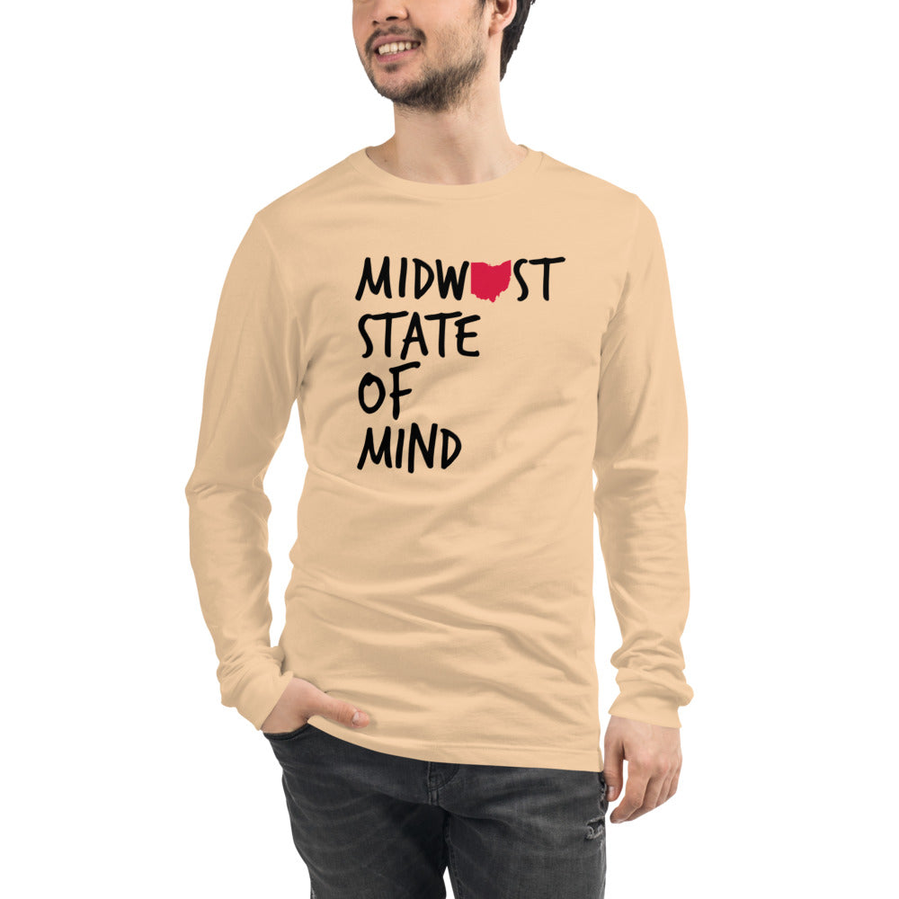 Midwest State of Mind Ohio™ Unisex Long Sleeve Tee