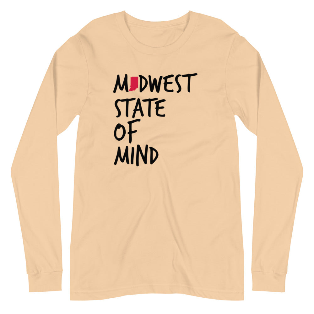 Midwest State of Mind Indiana™ Unisex Long Sleeve Tee