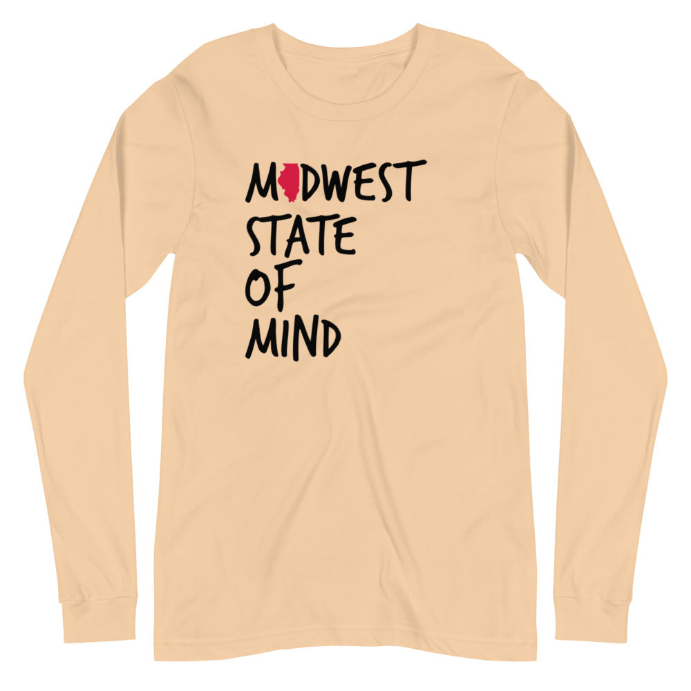 Midwest State of Mind Illinois™ Unisex Long Sleeve Tee