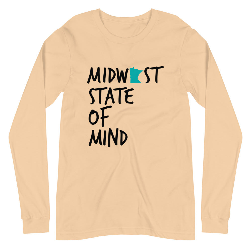 Midwest State of Mind™ Minnesota Unisex Long Sleeve Tee