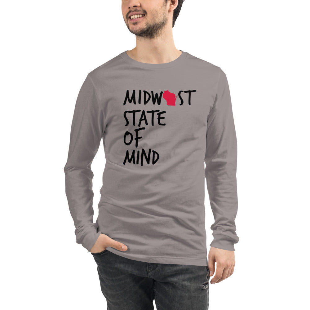Midwest State of Mind Wisconsin™ Unisex Long Sleeve Tee