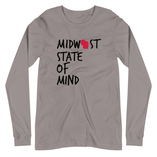 Midwest State of Mind Wisconsin™ Unisex Long Sleeve Tee