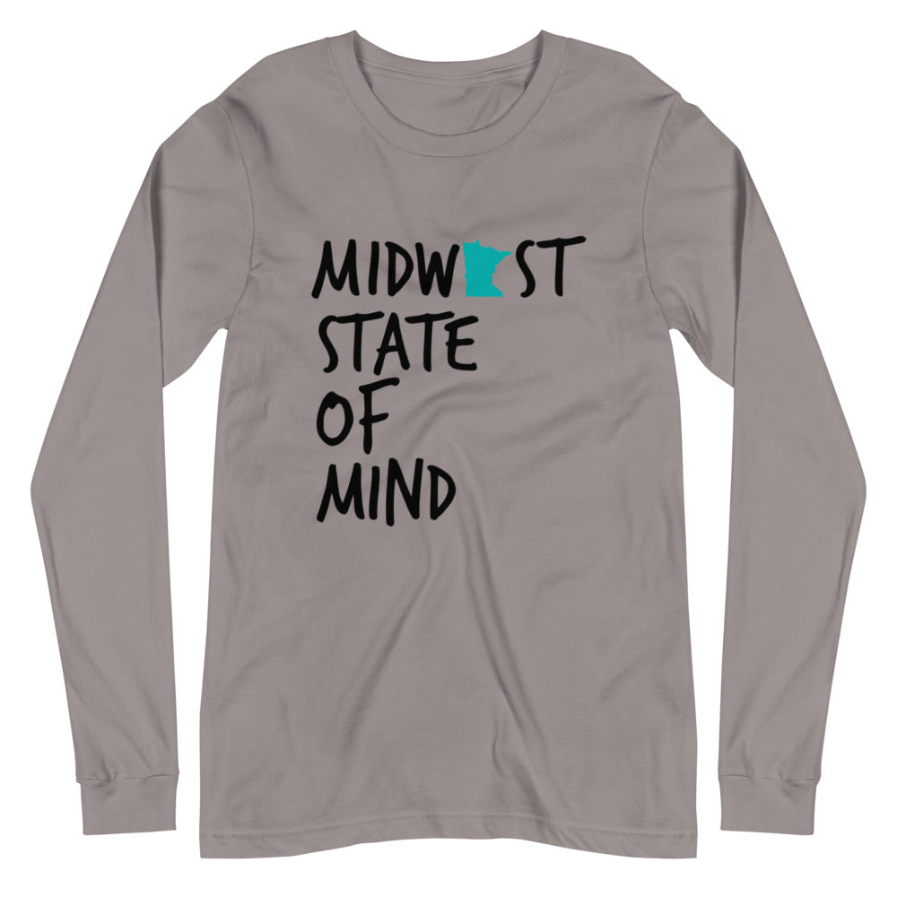 Midwest State of Mind™ Minnesota Unisex Long Sleeve Tee