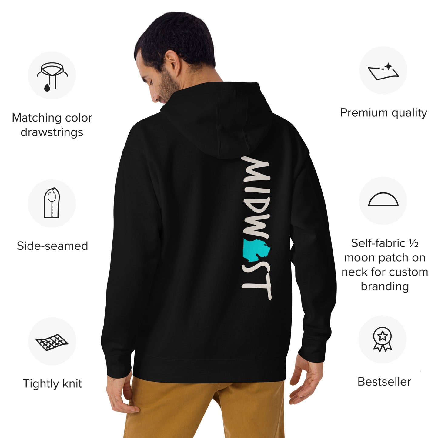 Michigan Midwest 'I Got Your Back' Unisex Hoodie