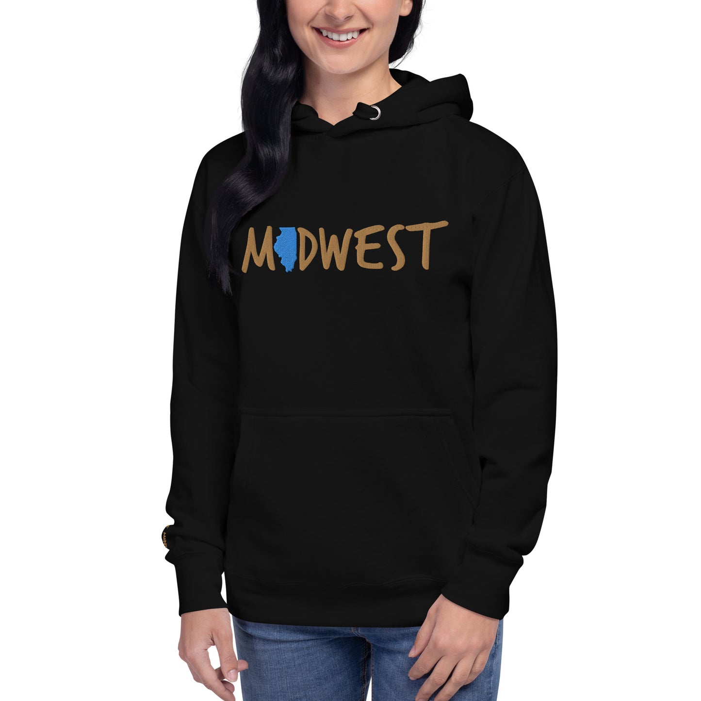 Illinois Midwest 'Love This' Embroidered Unisex Hoodie