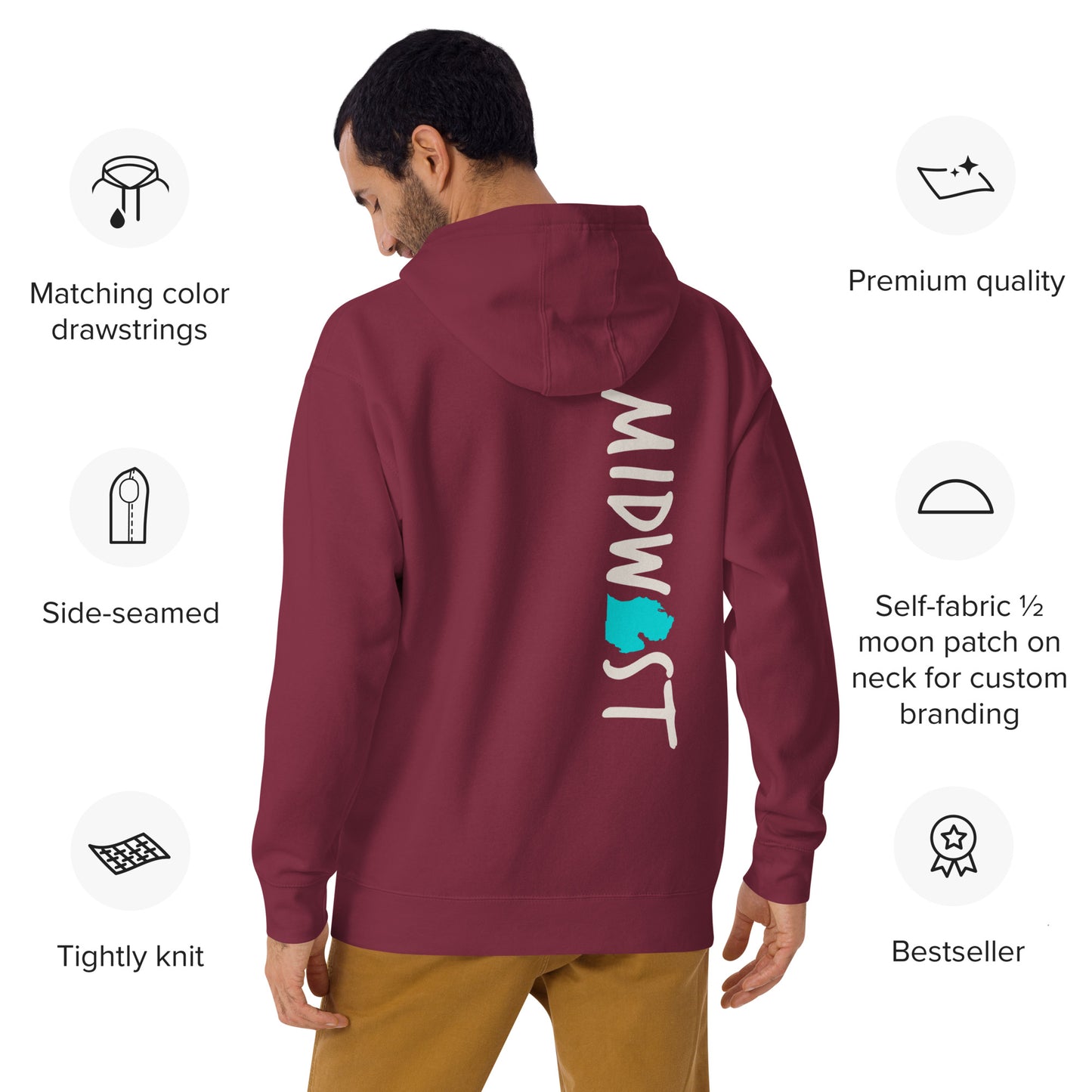 Michigan Midwest 'I Got Your Back' Unisex Hoodie