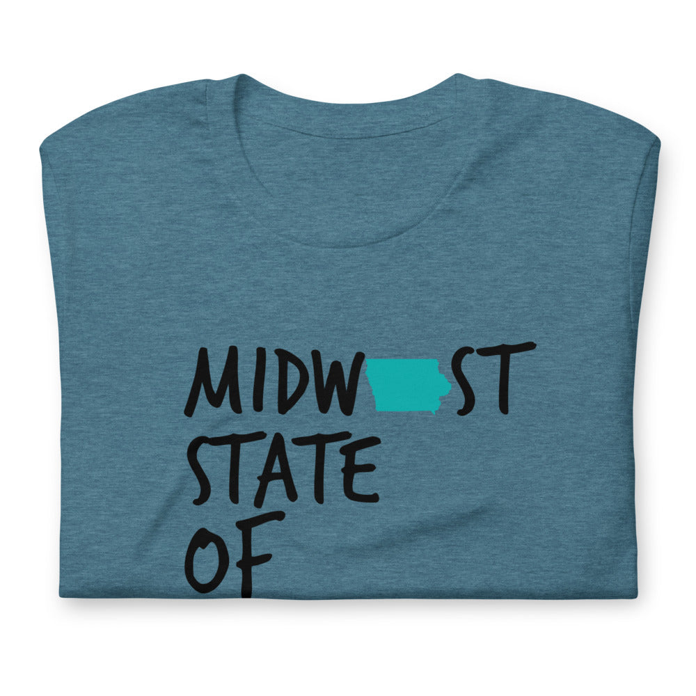 Midwest State of Mind Iowa™ Super Soft Unisex T-Shirt