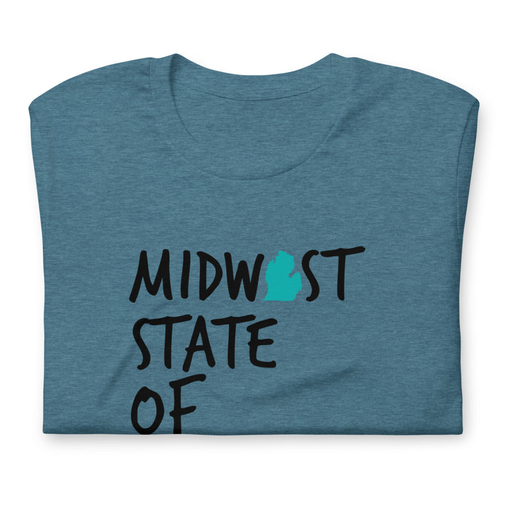 Midwest State of Mind Michigan™ Super Soft Unisex T-Shirt