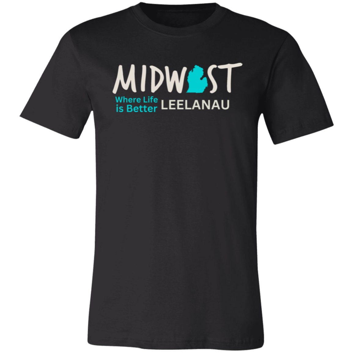 Midwest Where Life is Better Leelanau Unisex Jersey Tee
