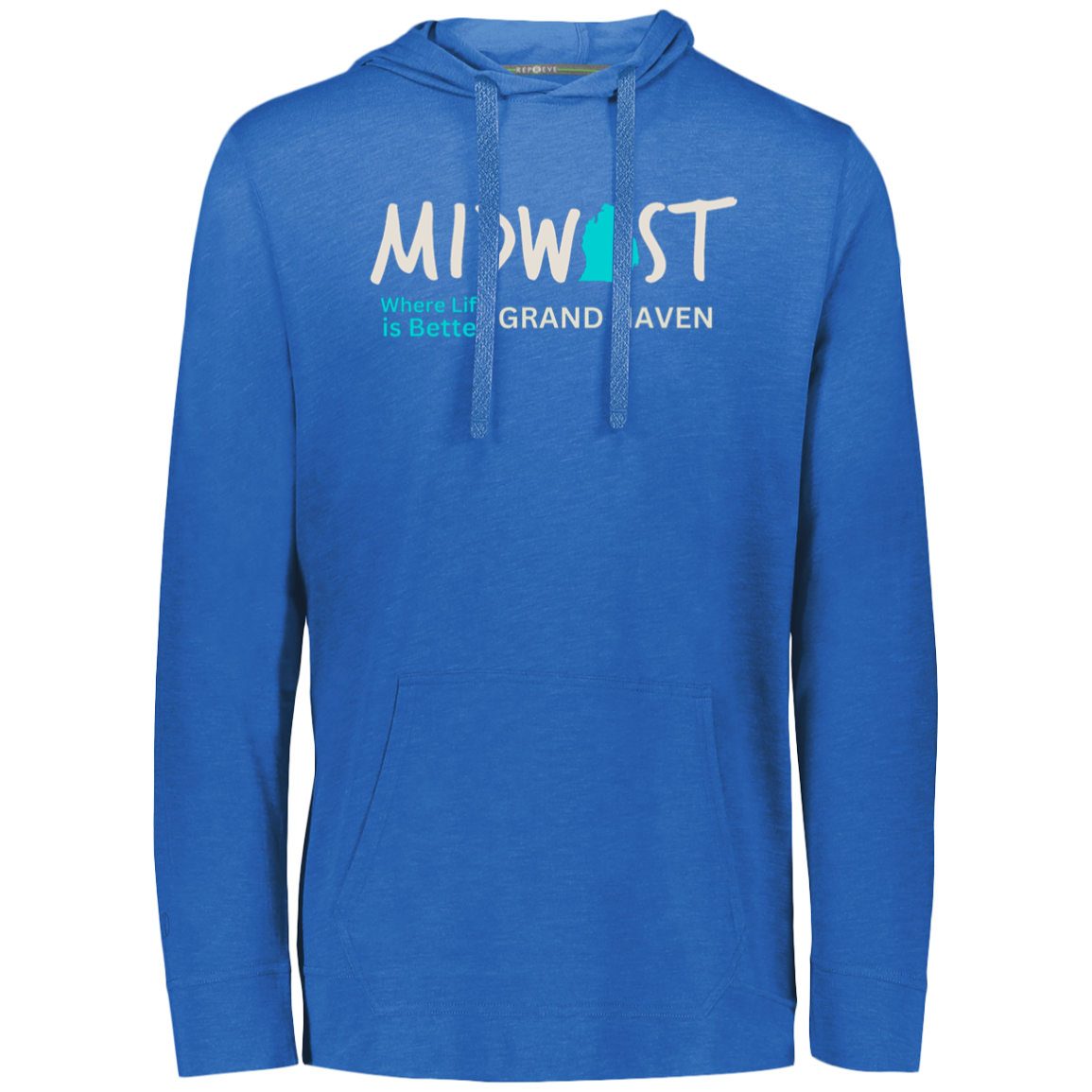 Midwest Where Life is Better Grand Haven Eco Lightweight Hoodie