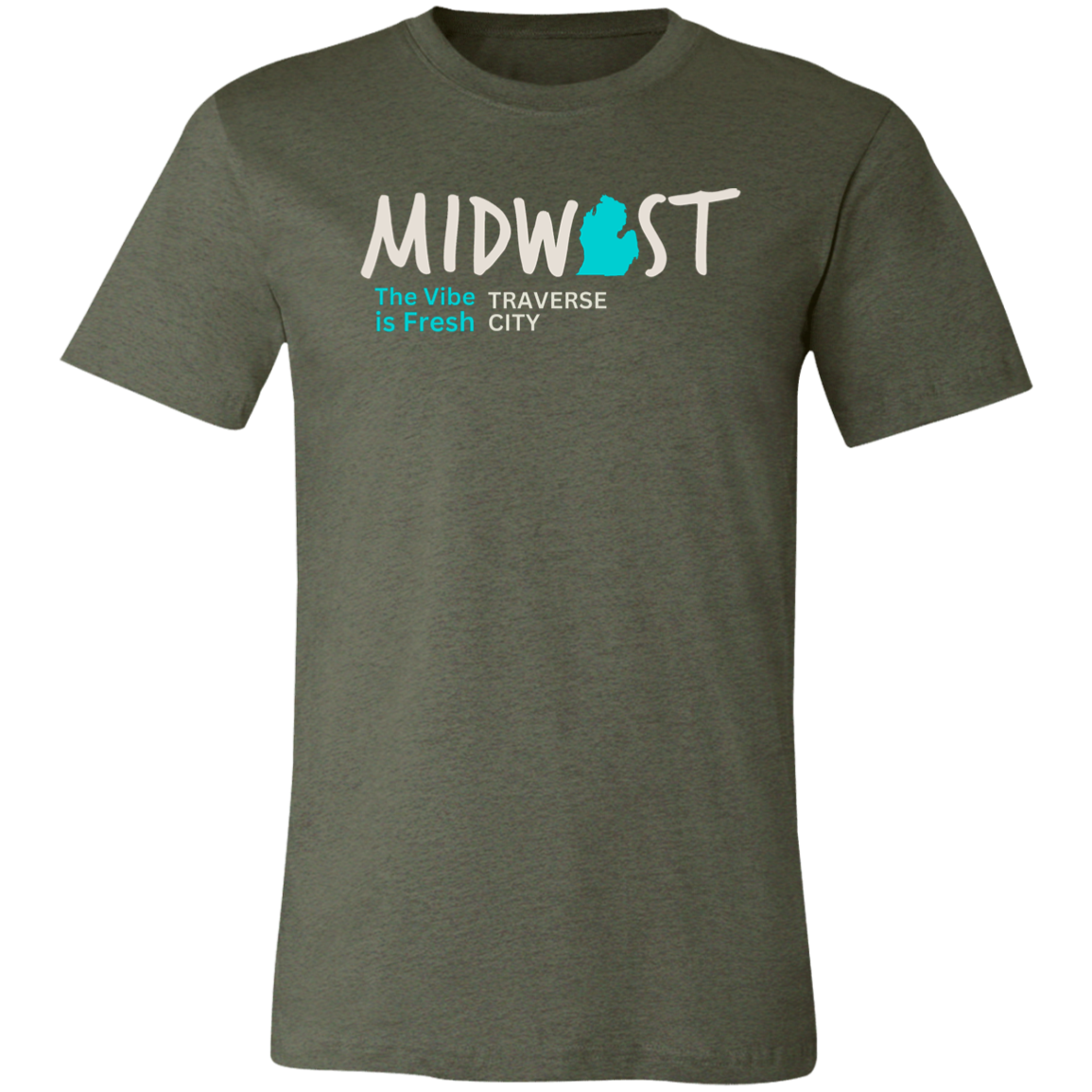 Midwest The Vibe is Fresh Traverse City Unisex Jersey Tee