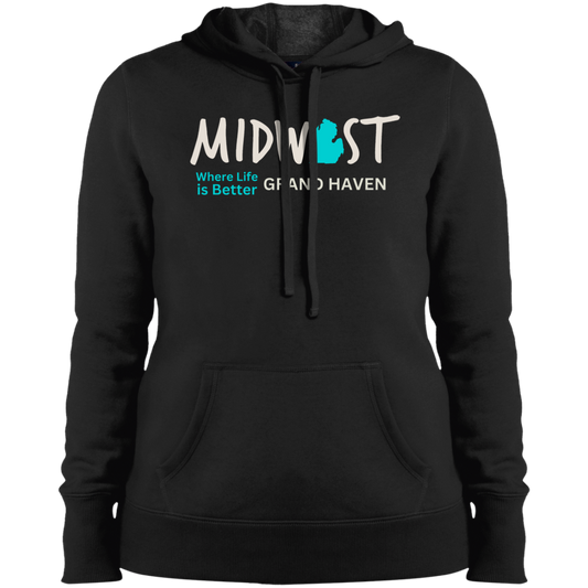 Midwest Where Life is Better Grand Haven Ladies' Hoodie