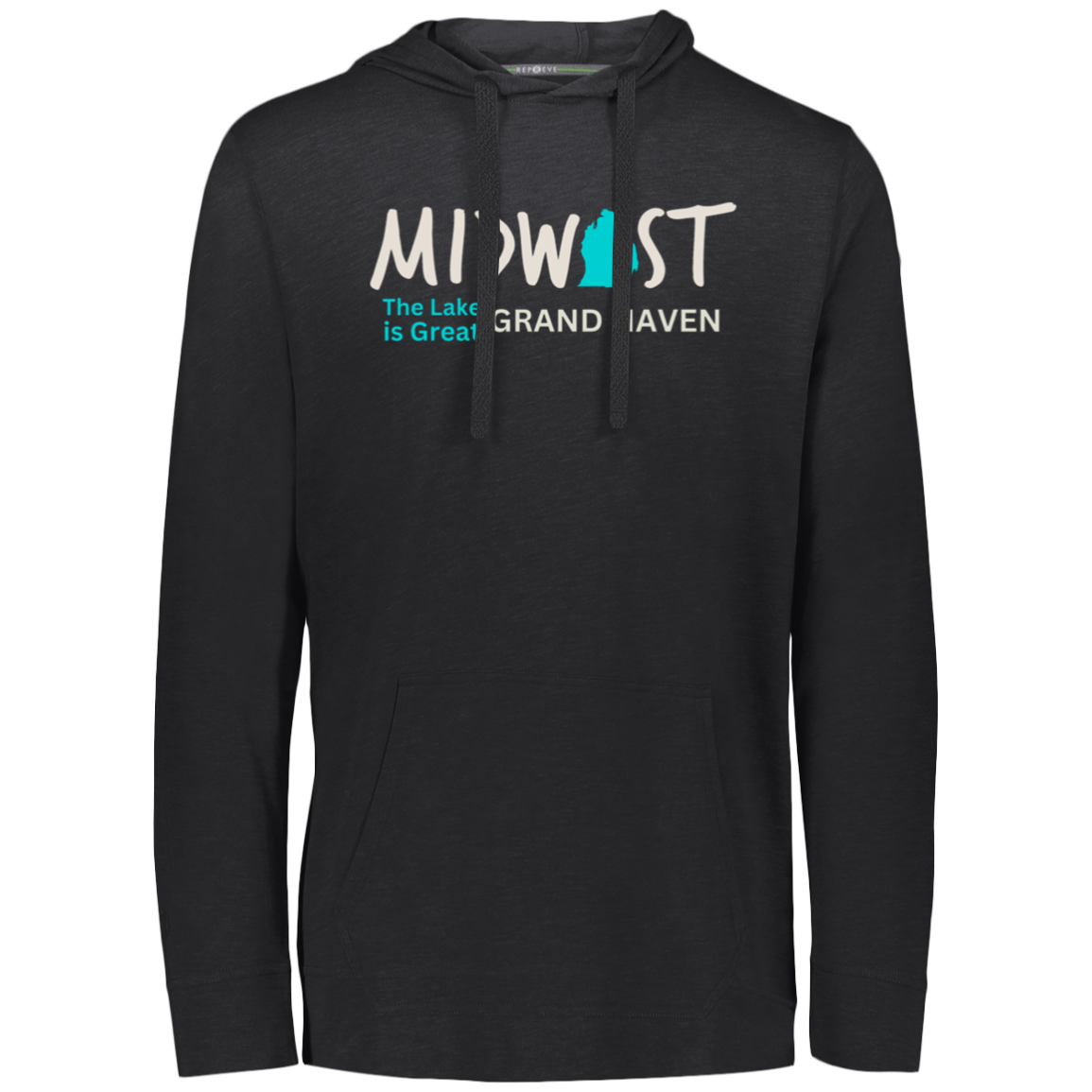 Midwest The Lake is Great Grand Haven Eco Lightweight Hoodie