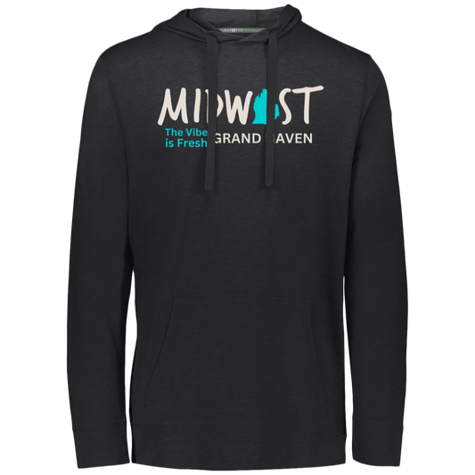 Midwest The Vibe is Fresh Grand Haven Eco Lightweight Hoodie