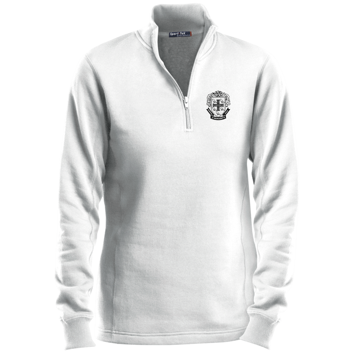 St. Margaret's Ladies 1/4 Zip Cotton/Fleece  Sweatshirt