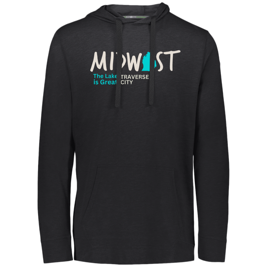 Midwest The Lake is Great Traverse City  Eco Lightweight Hoodie