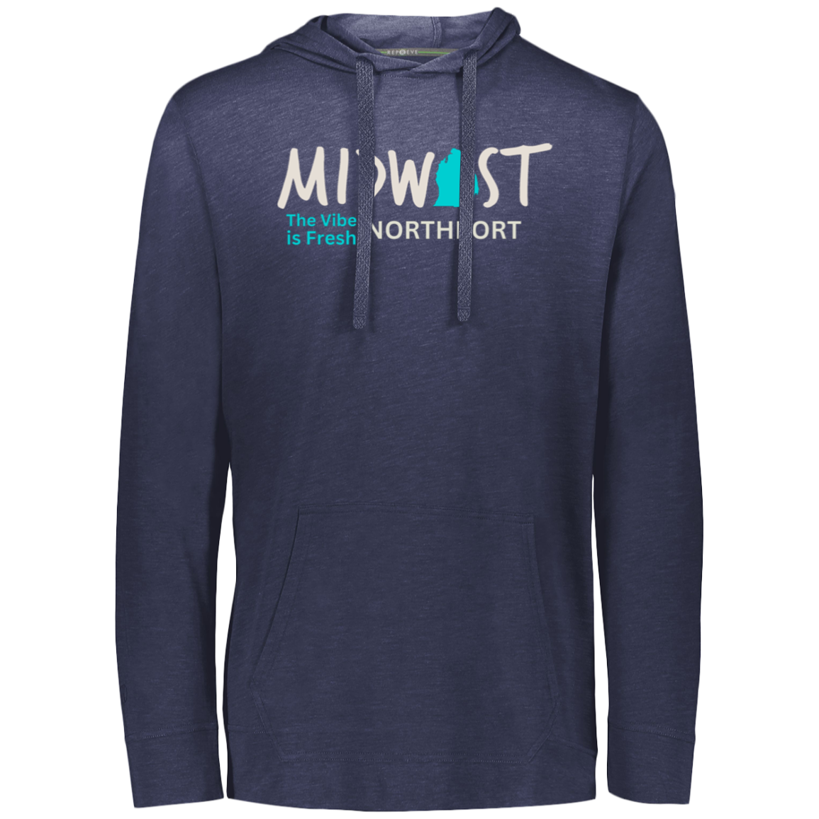 Midwest The Vibe is Fresh Northport Eco Lightweight Hoodie